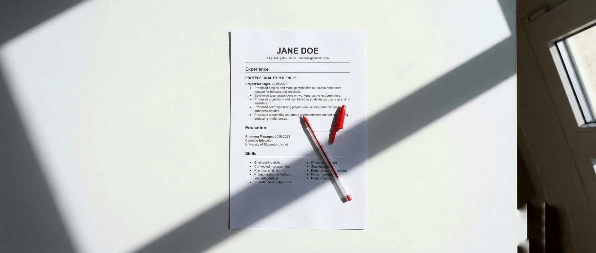Teacher — CV advice from Eduplace