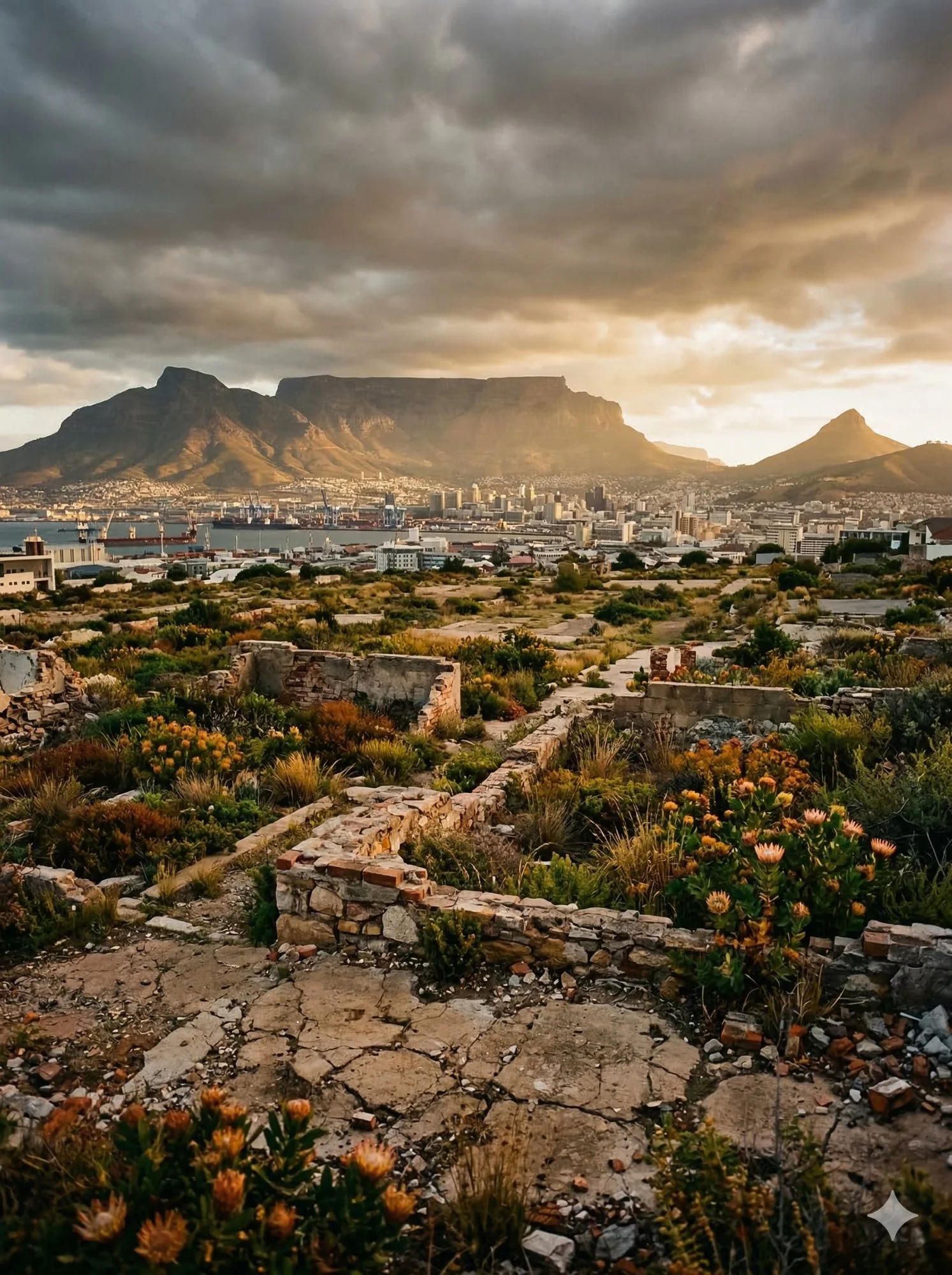 District Six Cape Town — Robert Howard's childhood community, Cape Town harbour in distance